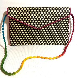 Handmade Ankara African print shoulder clutch bag